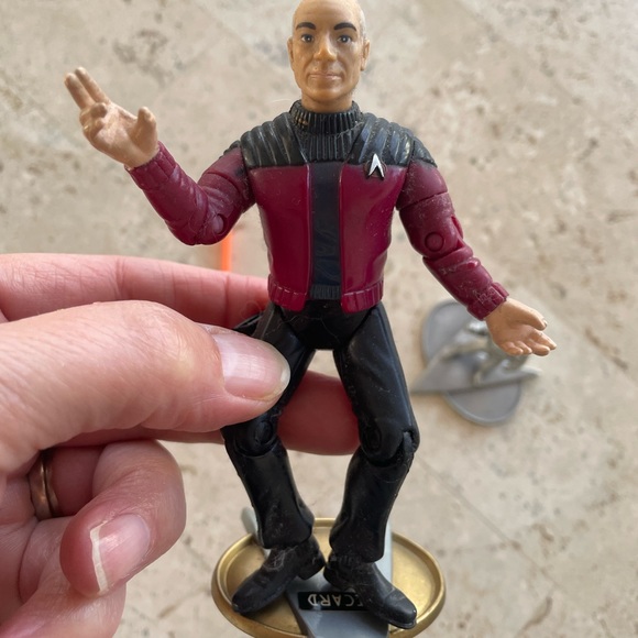 Captain Picard Star Trek Action Figure & Pewter Figurine - Picture 2 of 7